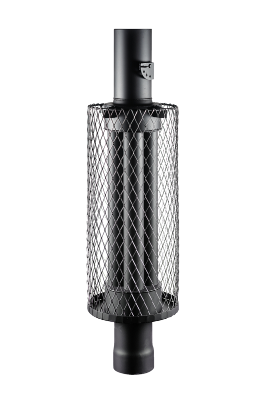 Дымоход-экономайзер сетка 1000 мм с шибером "Черный"