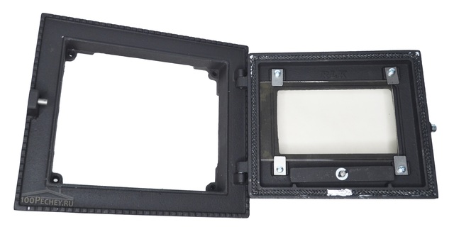 Дверка топочная герметичная ДТГ-8АС "Онего" без стекла RLK6210 (окрашенная) с шибером