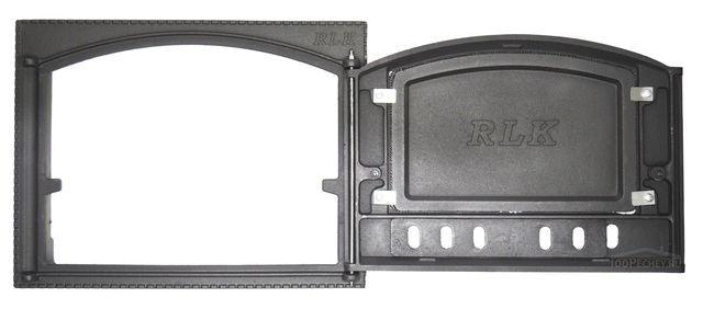 Дверка каминная ДК-2Б "Грифоны" RLK325 (окрашенная)